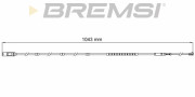 WI0752 Výstrażný kontakt opotrebenia brzdového oblożenia BREMSI