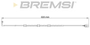 WI0757 Výstrażný kontakt opotrebenia brzdového oblożenia BREMSI