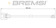WI0765 Výstrażný kontakt opotrebenia brzdového oblożenia BREMSI