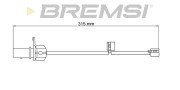 WI0775 Výstrażný kontakt opotrebenia brzdového oblożenia BREMSI