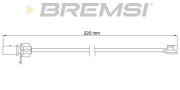 WI0780 Výstrażný kontakt opotrebenia brzdového oblożenia BREMSI