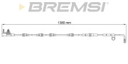WI0783 Výstrażný kontakt opotrebenia brzdového oblożenia BREMSI