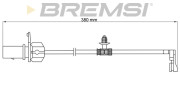 WI0913 Výstrażný kontakt opotrebenia brzdového oblożenia BREMSI