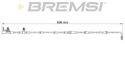WI0918 Výstrażný kontakt opotrebenia brzdového oblożenia BREMSI