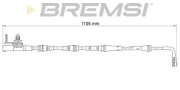 WI0931 Výstrażný kontakt opotrebenia brzdového oblożenia BREMSI
