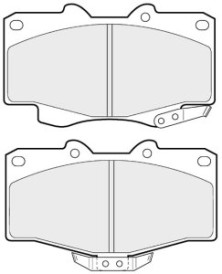 BRP0703 Sada brzdových platničiek kotúčovej brzdy EEC