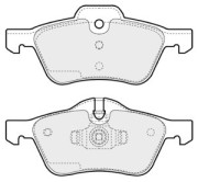 BRP1257 Sada brzdových platničiek kotúčovej brzdy EEC