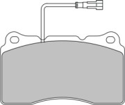 BRP1424 Sada brzdových platničiek kotúčovej brzdy EEC