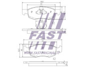 FT18464 Lożiskové puzdro stabilizátora FAST