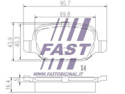 FT18465 Lożiskové puzdro stabilizátora FAST