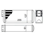 631 092 Výmenník tepla vnútorného kúrenia HART