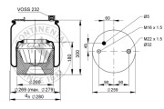 6173 N P43 Mech pneumatického prużenia CONTITECH AIR SPRING