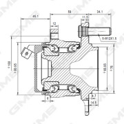 GH35190A Náboj kolesa GMB