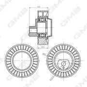 GTC0500 Obehová/vodiaca kladka ozubeného remeňa GMB