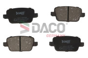 322572 Sada brzdových platničiek kotúčovej brzdy DACO Germany