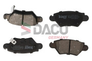 323619 Sada brzdových platničiek kotúčovej brzdy DACO Germany