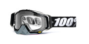 50100-001-02 brýle Racecraft Abyss Black, 100% (čiré plexi + chránič nosu +20 strhávaček) 50100-001-02 100%