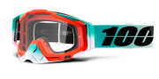 50100-222-02 brýle Racecraft Cubica, 100% (čiré plexi + chránič nosu +10 strhávaček) 50100-222-02 100%