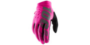 11016-263-09 rukavice BRISKER, 100% - USA dámské (růžová/černá , vel. M) 11016-263-09 100%