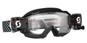262593-1007113 brýle HUSTLE MX WFS, SCOTT (černá/bílá, čiré plexi s Roll Off) 262593-1007113 SCOTT