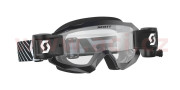 268184-1007113 brýle HUSTLE MX WFS, SCOTT (černá/bílá, čiré plexi s Roll Off) 268184-1007113 SCOTT