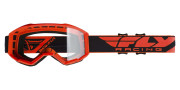 37-5108 brýle FOCUS, FLY RACING (oranžové, čiré plexi bez pinů) 37-5108 FLY RACING