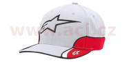 1015-85005-11-TU kšiltovka CHAMPION HAT, ALPINESTARS (šedá/bílá/červená/černá) 1015-85005-11-TU ALPINESTARS