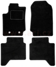 1962X62 textilní koberečky černé (sada 4 ks) 1962X62 ACI