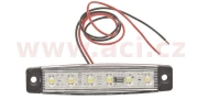 9907088 poziční světlo 9,5*2[cm] bílé 12/24V (6 LED diod) s 30 cm kabelem TRUCK L-P 9907088 ACI