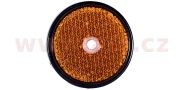 9907338 univerzální odrazka kulatá, s otvorem pro šroub ve středu, oranžová (průměr 60 mm) 9907338 ACI