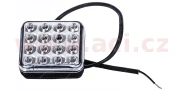 9907581 zadní mlhovka LED čtverec 68x78x40 mm (montáž na 2 šrouby, kabel 0,5 m) 12-36V 9907581 ACI