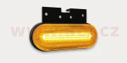 9908116 poziční světlo LED oválné oranžové (124x75 mm) s odrazkou, s držákem v horní části 9908116 ACI