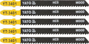 YT-3401 List pilový do přímočaré pily 100 mm na dřevo TPI10 5 ks YT-3401 YATO