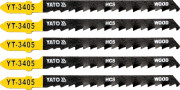 YT-3405 List pilový do přímočaré pily na dřevo typ T 6TPI sada 5 ks YT-3405 YATO