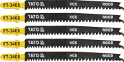 YT-3408 List pilový do přímočaré pily na dřevo typ T 13-8TPI sada 5 ks YT-3408 YATO
