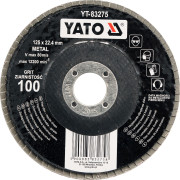 YT-83274 Kotúč lamelový brúsny na kov 125x22,4mm P80 YT-83274 YATO